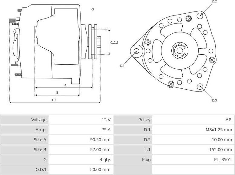 Denso 100211-9730 - Laturi inparts.fi