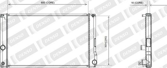 Denso A221-A388 - Jäähdytin,moottorin jäähdytys inparts.fi