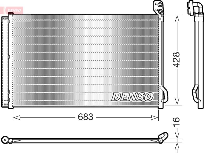 Denso DCN99083 - Lauhdutin, ilmastointilaite inparts.fi