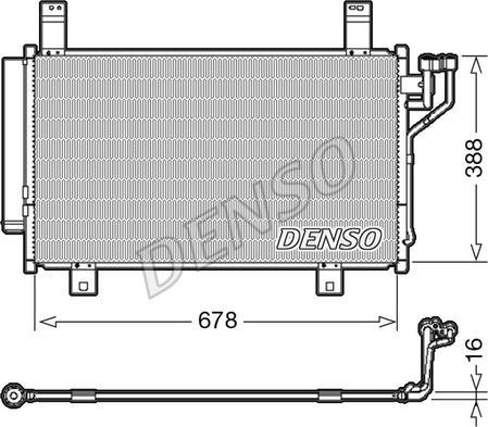 Denso DCN44009 - Lauhdutin, ilmastointilaite inparts.fi