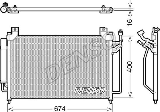 Denso DCN44013 - Lauhdutin, ilmastointilaite inparts.fi