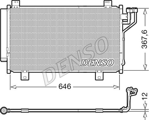 Denso DCN44012 - Lauhdutin, ilmastointilaite inparts.fi