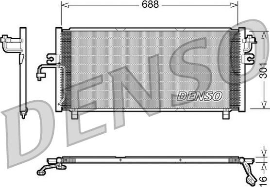 Denso DCN46004 - Lauhdutin, ilmastointilaite inparts.fi