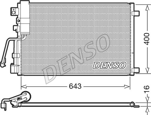 Denso DCN46008 - Lauhdutin, ilmastointilaite inparts.fi