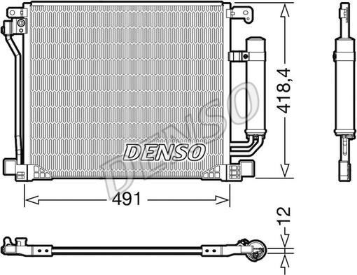 Denso DCN46025 - Lauhdutin, ilmastointilaite inparts.fi