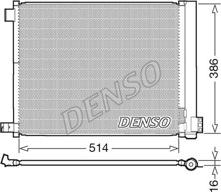 Denso DCN46022 - Lauhdutin, ilmastointilaite inparts.fi