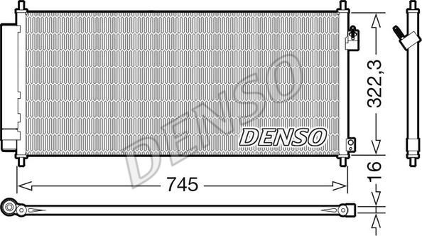 Denso DCN40026 - Lauhdutin, ilmastointilaite inparts.fi