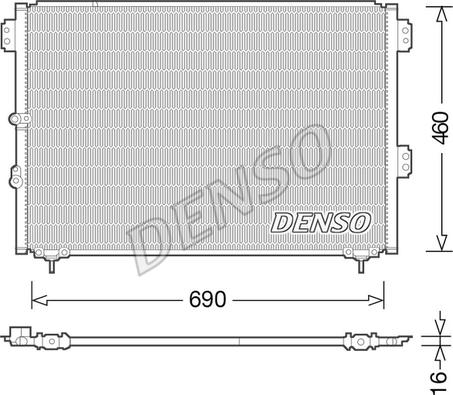 Denso DCN50033 - Lauhdutin, ilmastointilaite inparts.fi