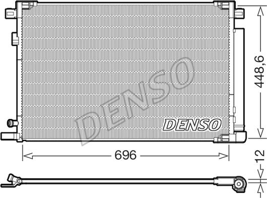 Denso DCN50128 - Lauhdutin, ilmastointilaite inparts.fi