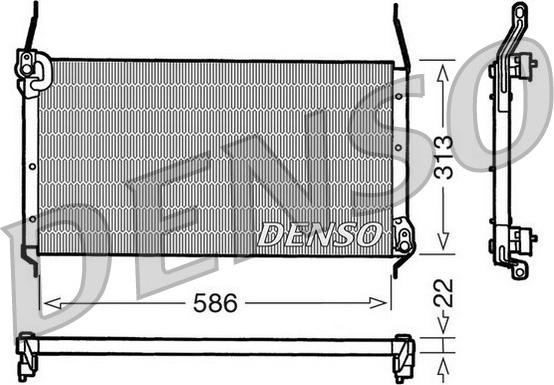 Denso DCN09017 - Lauhdutin, ilmastointilaite inparts.fi