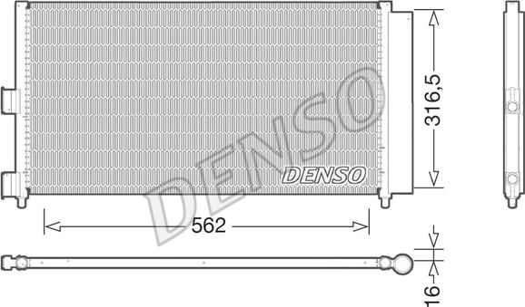 Denso DCN09072 - Lauhdutin, ilmastointilaite inparts.fi