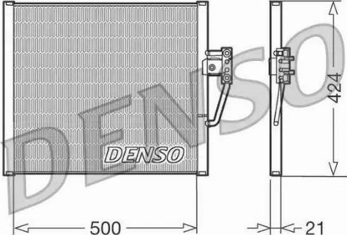 Denso DCN05005 - Lauhdutin, ilmastointilaite inparts.fi