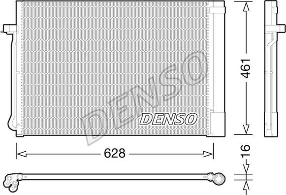 Denso DCN05013 - Lauhdutin, ilmastointilaite inparts.fi