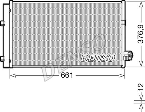 Denso DCN05106 - Lauhdutin, ilmastointilaite inparts.fi