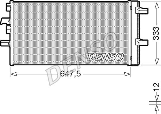 Denso DCN05108 - Lauhdutin, ilmastointilaite inparts.fi