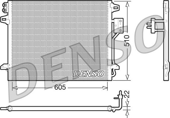 Denso DCN06006 - Lauhdutin, ilmastointilaite inparts.fi