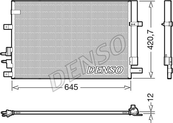 Denso DCN01024 - Lauhdutin, ilmastointilaite inparts.fi