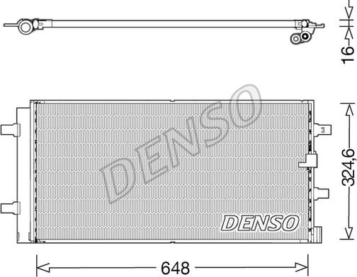 Denso DCN02044 - Lauhdutin, ilmastointilaite inparts.fi