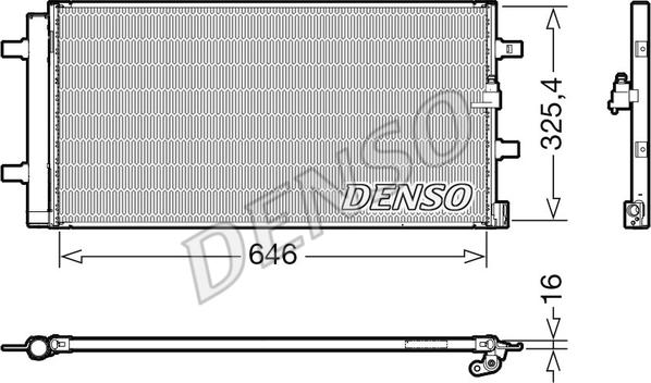 Denso DCN02041 - Lauhdutin, ilmastointilaite inparts.fi