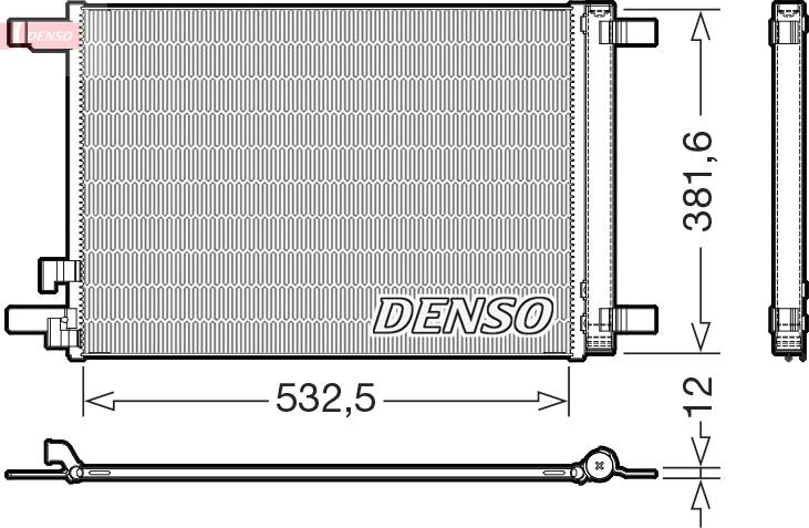 Denso DCN02048 - Lauhdutin, ilmastointilaite inparts.fi