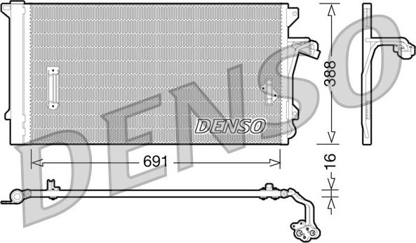 Denso DCN02003 - Lauhdutin, ilmastointilaite inparts.fi