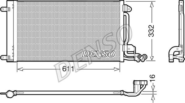 Denso DCN02034 - Lauhdutin, ilmastointilaite inparts.fi