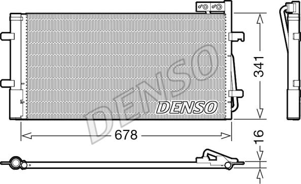 Denso DCN02035 - Lauhdutin, ilmastointilaite inparts.fi
