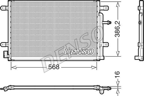 Denso DCN02038 - Lauhdutin, ilmastointilaite inparts.fi