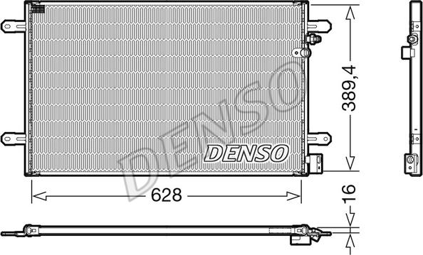 Denso DCN02037 - Lauhdutin, ilmastointilaite inparts.fi