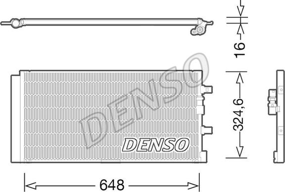 Denso DCN02024 - Lauhdutin, ilmastointilaite inparts.fi