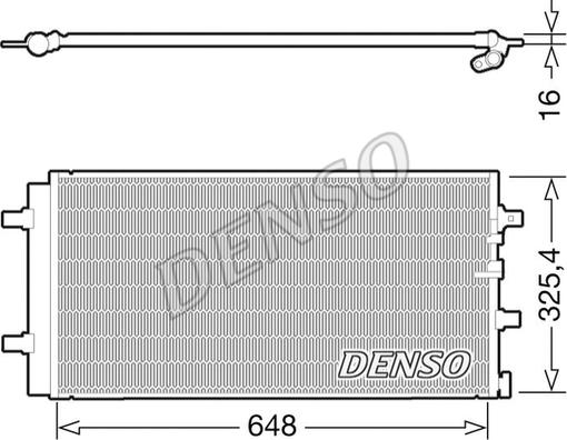 Denso DCN02021 - Lauhdutin, ilmastointilaite inparts.fi