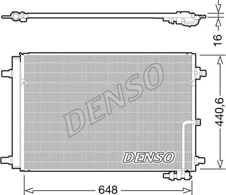 Denso DCN02022 - Lauhdutin, ilmastointilaite inparts.fi