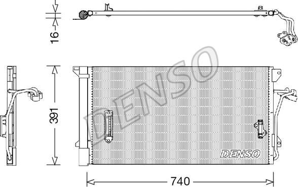 Denso DCN02027 - Lauhdutin, ilmastointilaite inparts.fi
