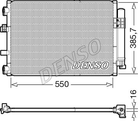 Denso DCN10043 - Lauhdutin, ilmastointilaite inparts.fi