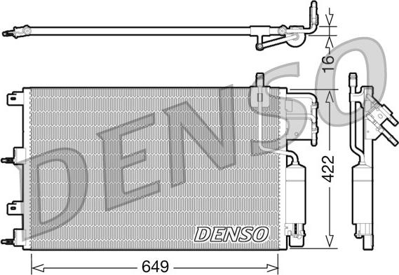 Denso DCN10023 - Lauhdutin, ilmastointilaite inparts.fi