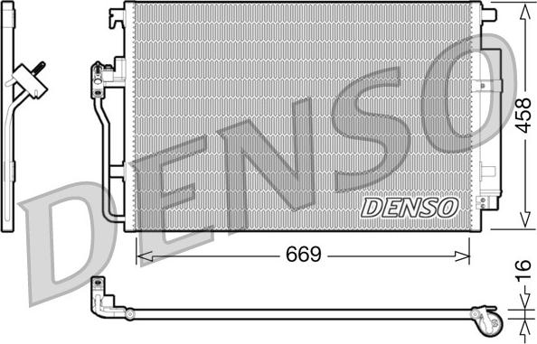 Denso DCN17056 - Lauhdutin, ilmastointilaite inparts.fi