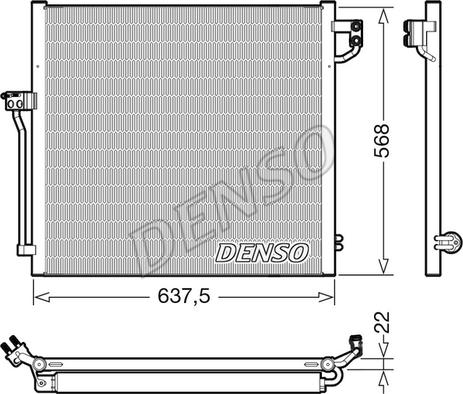 Denso DCN17058 - Lauhdutin, ilmastointilaite inparts.fi