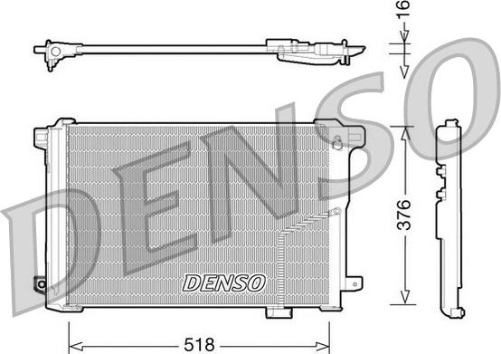 Denso DCN17005 - Lauhdutin, ilmastointilaite inparts.fi