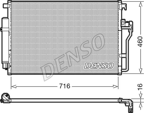 Denso DCN17008 - Lauhdutin, ilmastointilaite inparts.fi