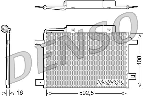 Denso DCN17003 - Lauhdutin, ilmastointilaite inparts.fi