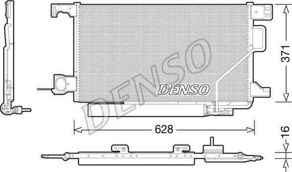 Denso DCN17026 - Lauhdutin, ilmastointilaite inparts.fi