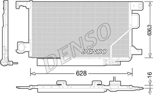 Denso DCN17023 - Lauhdutin, ilmastointilaite inparts.fi