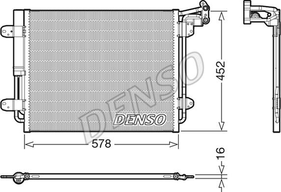 Denso DCN32067 - Lauhdutin, ilmastointilaite inparts.fi