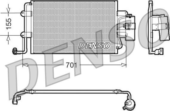 Denso DCN32025 - Lauhdutin, ilmastointilaite inparts.fi