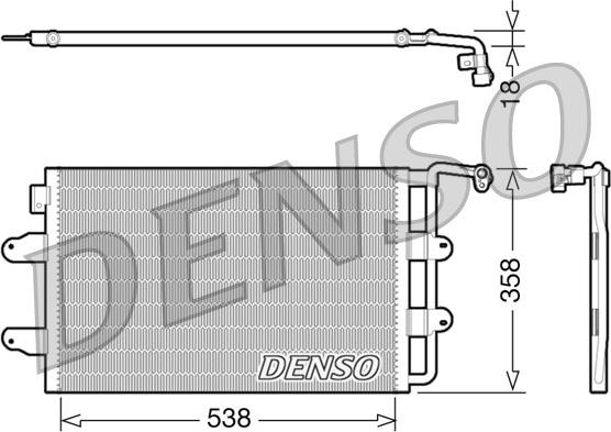 Denso DCN32026 - Lauhdutin, ilmastointilaite inparts.fi