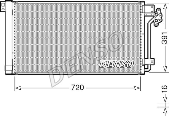 Denso DCN32020 - Lauhdutin, ilmastointilaite inparts.fi