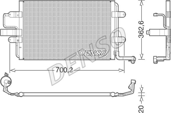 Denso DCN32022 - Lauhdutin, ilmastointilaite inparts.fi