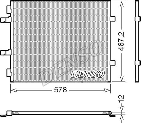 Denso DCN20042 - Lauhdutin, ilmastointilaite inparts.fi