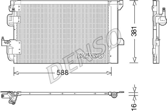 Denso DCN20007 - Lauhdutin, ilmastointilaite inparts.fi