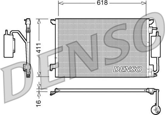 Denso DCN20028 - Lauhdutin, ilmastointilaite inparts.fi